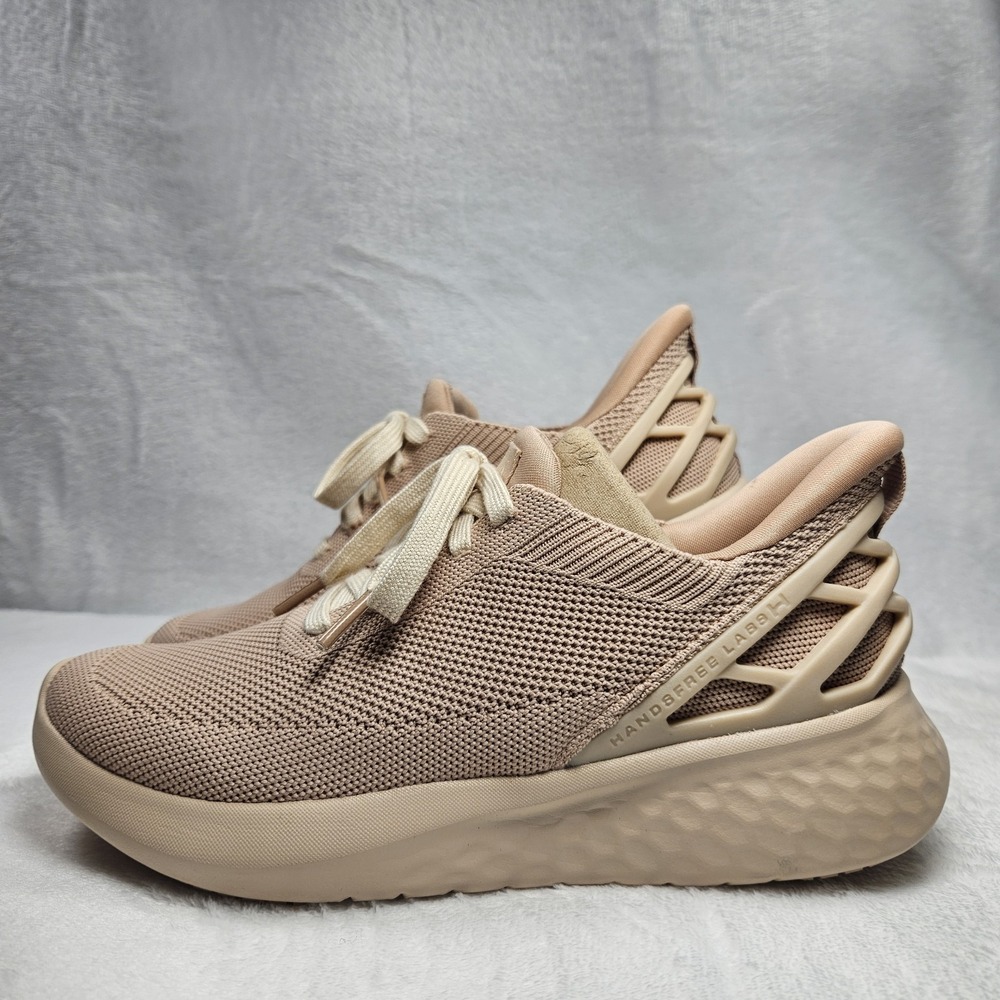 Kizik Athens‎ Hands-Free Knit Lace-Up Sneakers – Fawn – Men's 4.5 / Women's 6